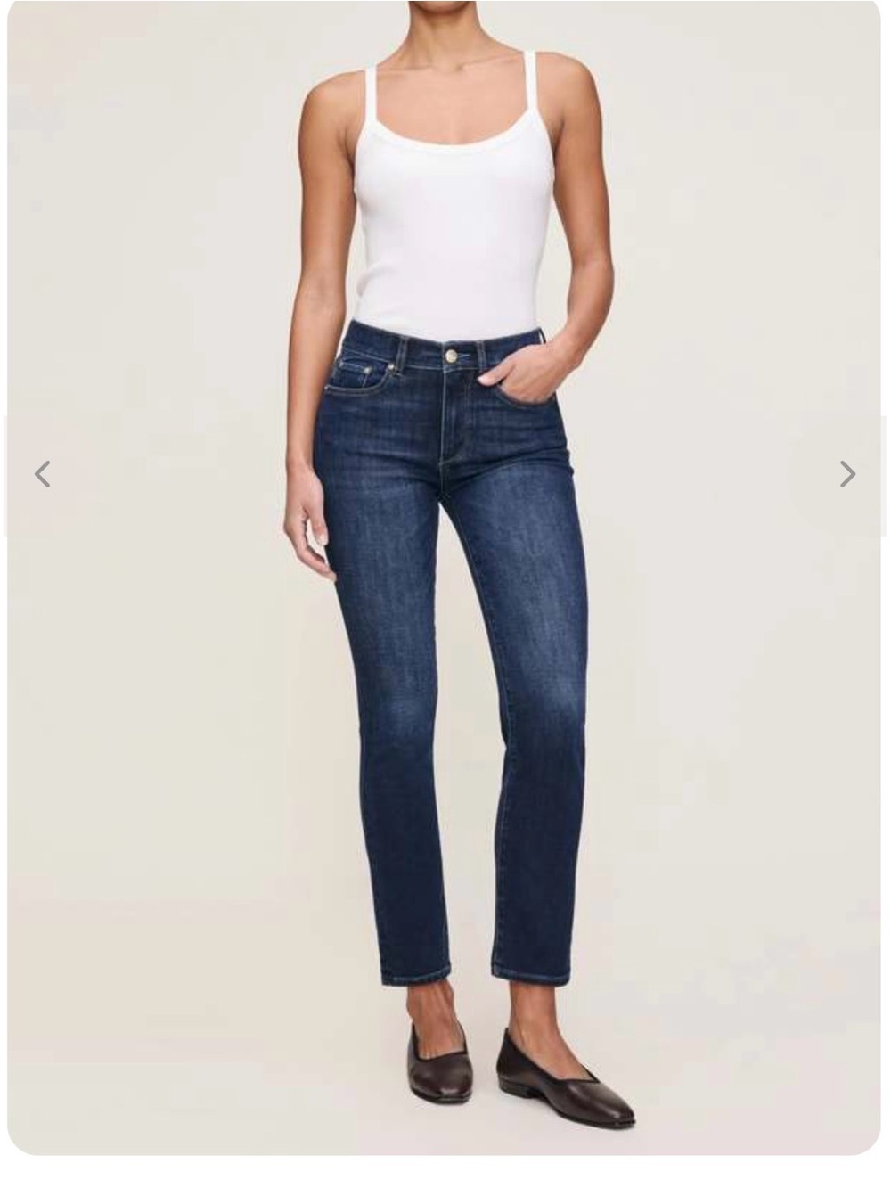 DL1961 Classic Straight-Leg Women’s Jeans — Dark Blue